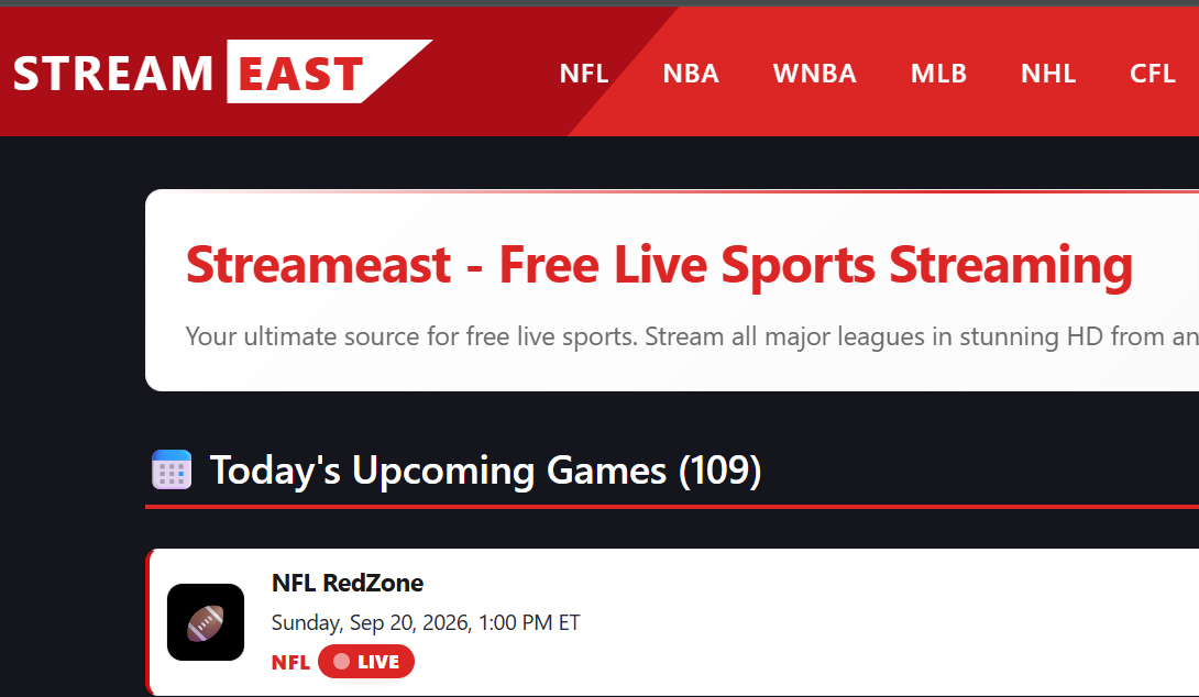 StreamEast: What Sports Fans Should Know?